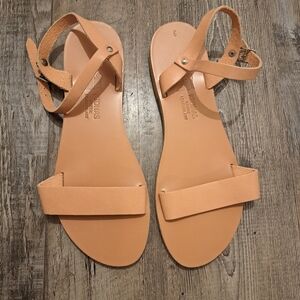 Stylish Tan Leather Sandals